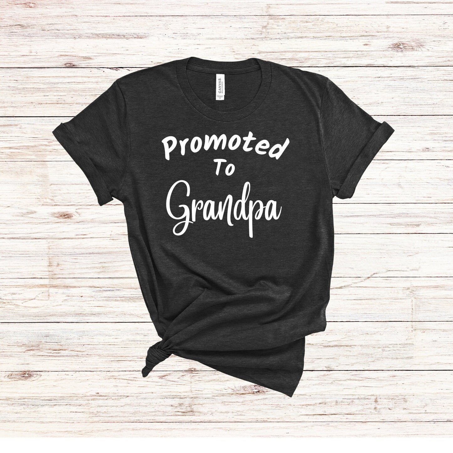 Promoted to Grandma and Grandpa Couples Shirt Set for Pregnancy Announcement