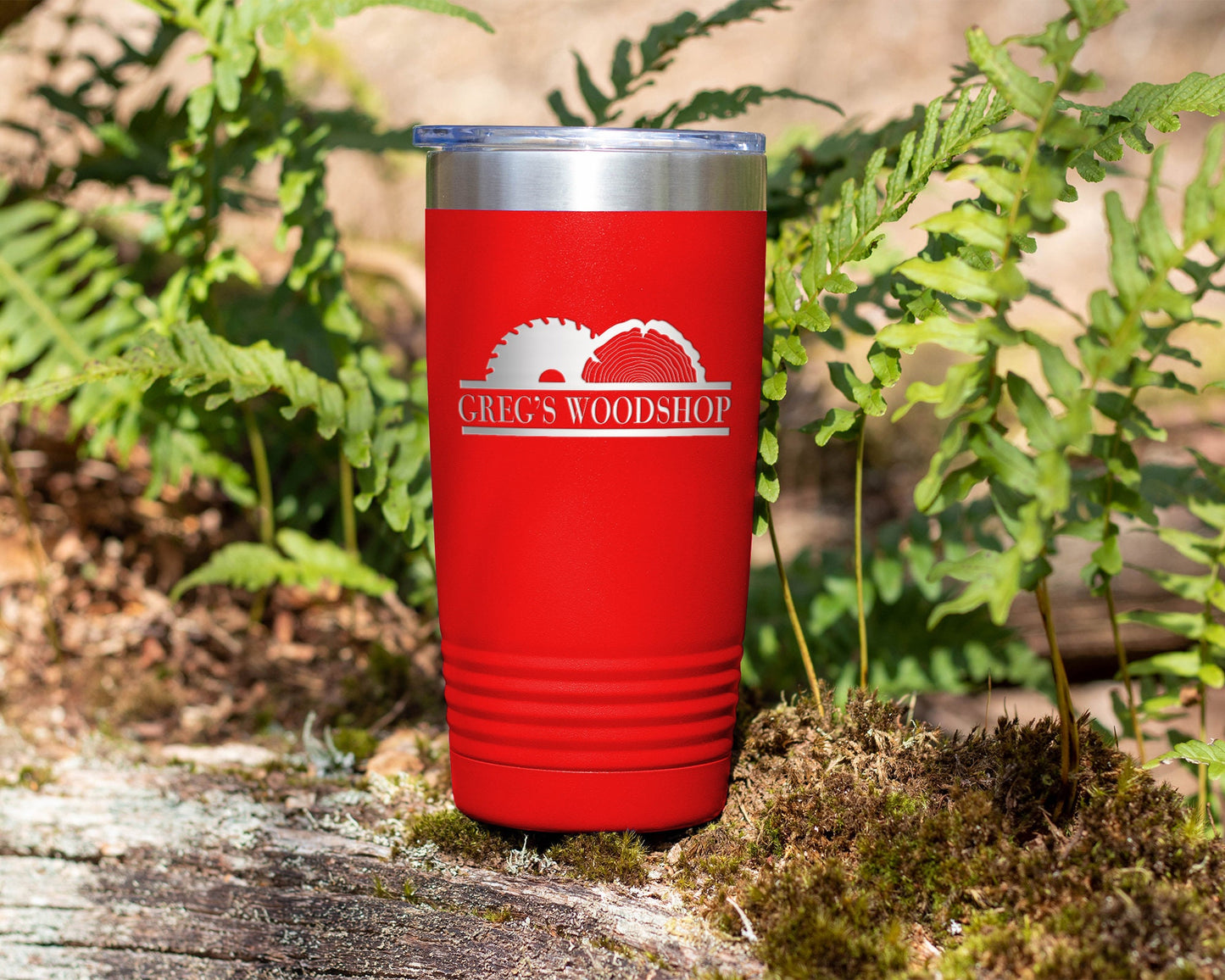 20oz Laser Engraved Woodworking Workshop Theme Tumbler - Perfect Father's Day Gift