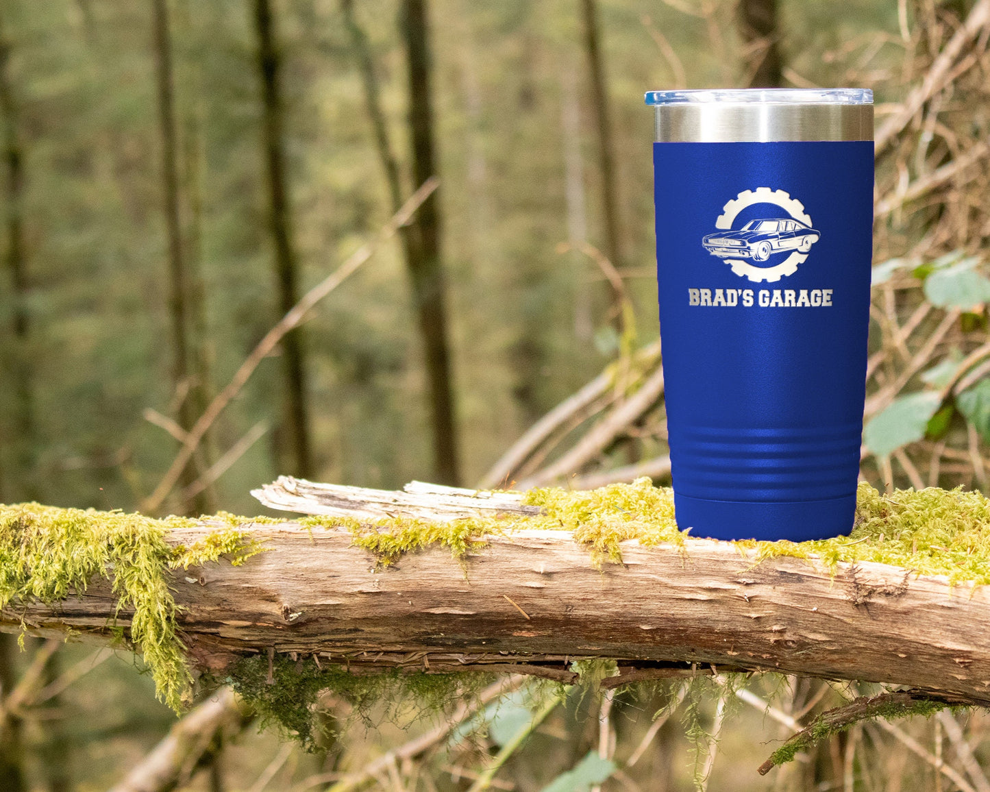 Personalized 20oz Dads Garage Tumbler, Car Tumbler, Engraved Tumbler Father's Day Gift