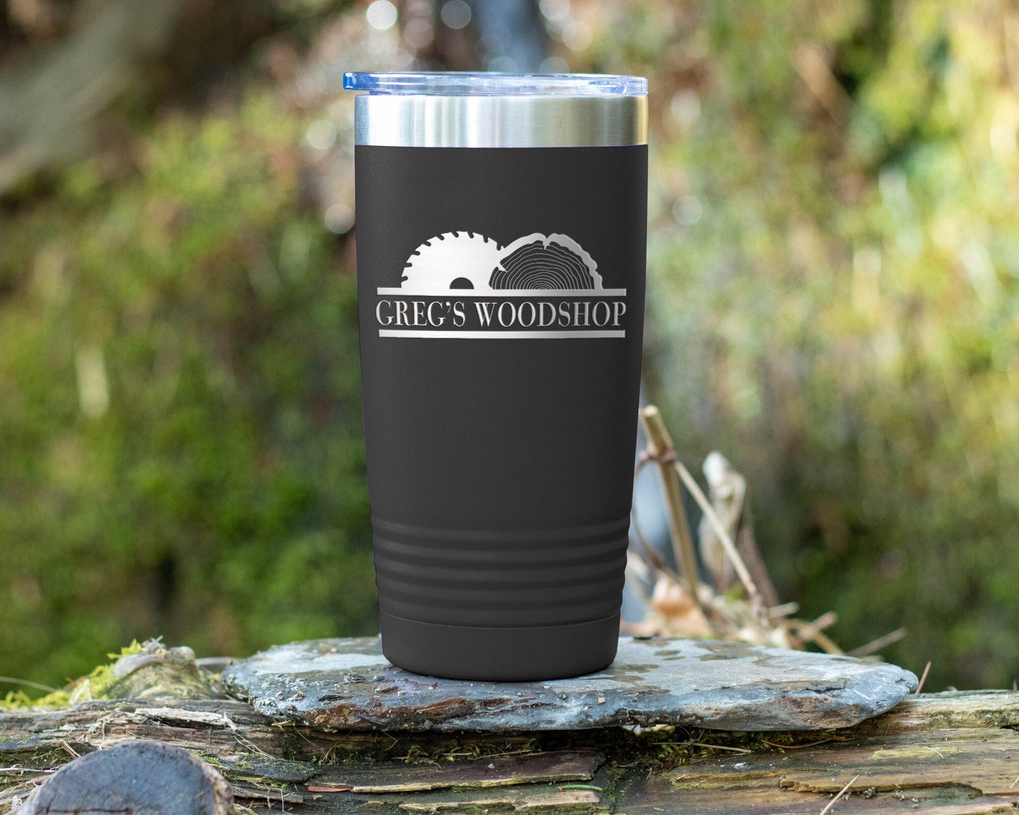 20oz Laser Engraved Woodworking Workshop Theme Tumbler - Perfect Father's Day Gift