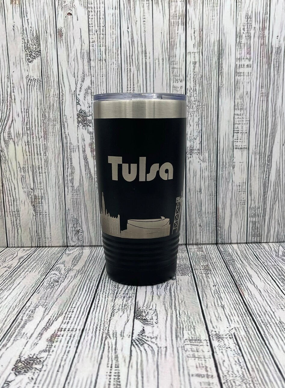 Tulsa skyline landmark 20oz tumbler, Perfect gift to show of your love for Tulsa