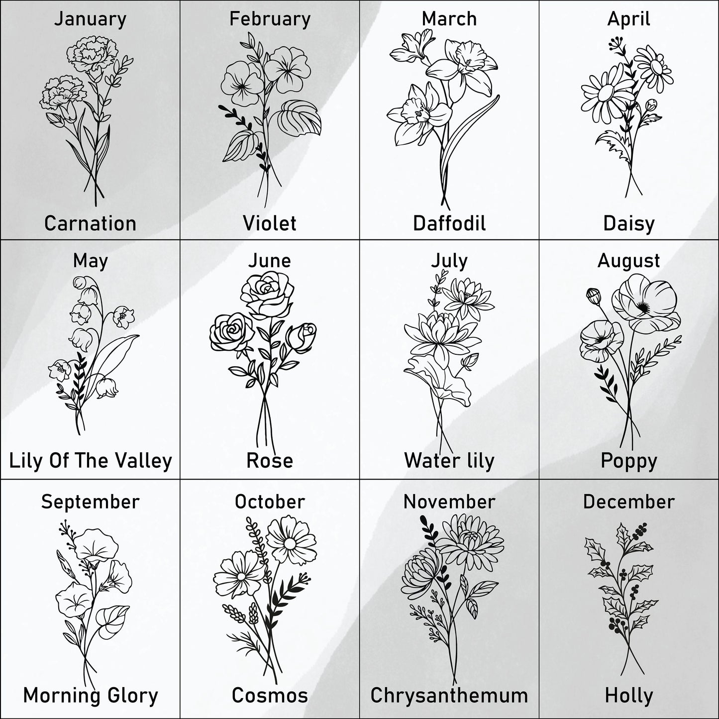 Birthflower Stanley, Laser Engraved Tumbler, Multiple Size Options, Bridesmaid Gift, Birthday Gift, Birth Month Flower
