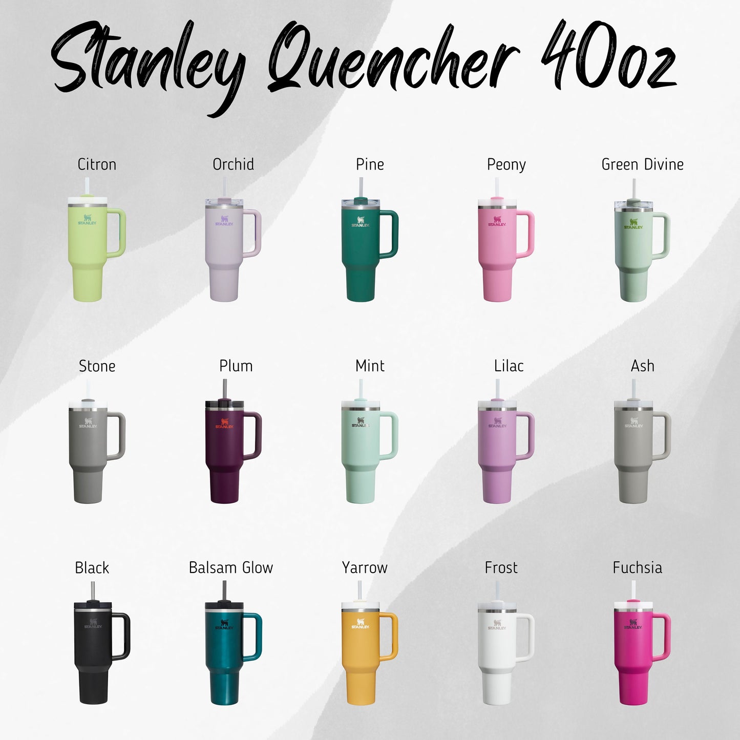 Birthflower Stanley, Laser Engraved Tumbler, Multiple Size Options, Bridesmaid Gift, Birthday Gift, Birth Month Flower