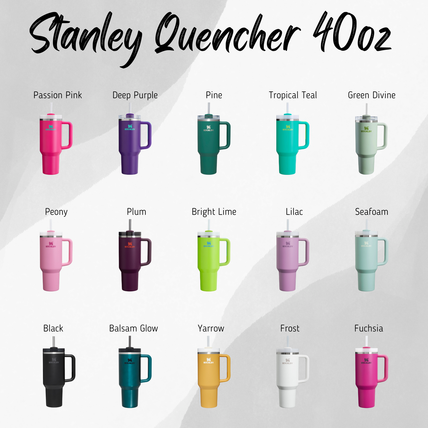 40oz Stanley Quencher Tumbler Whale 360 Wrap Design, Whale themed Laser Engraved Gift for Her Stanley TikTok Cup