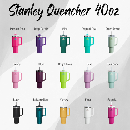 40oz Stanley Quencher Tumbler Whale 360 Wrap Design, Whale themed Laser Engraved Gift for Her Stanley TikTok Cup