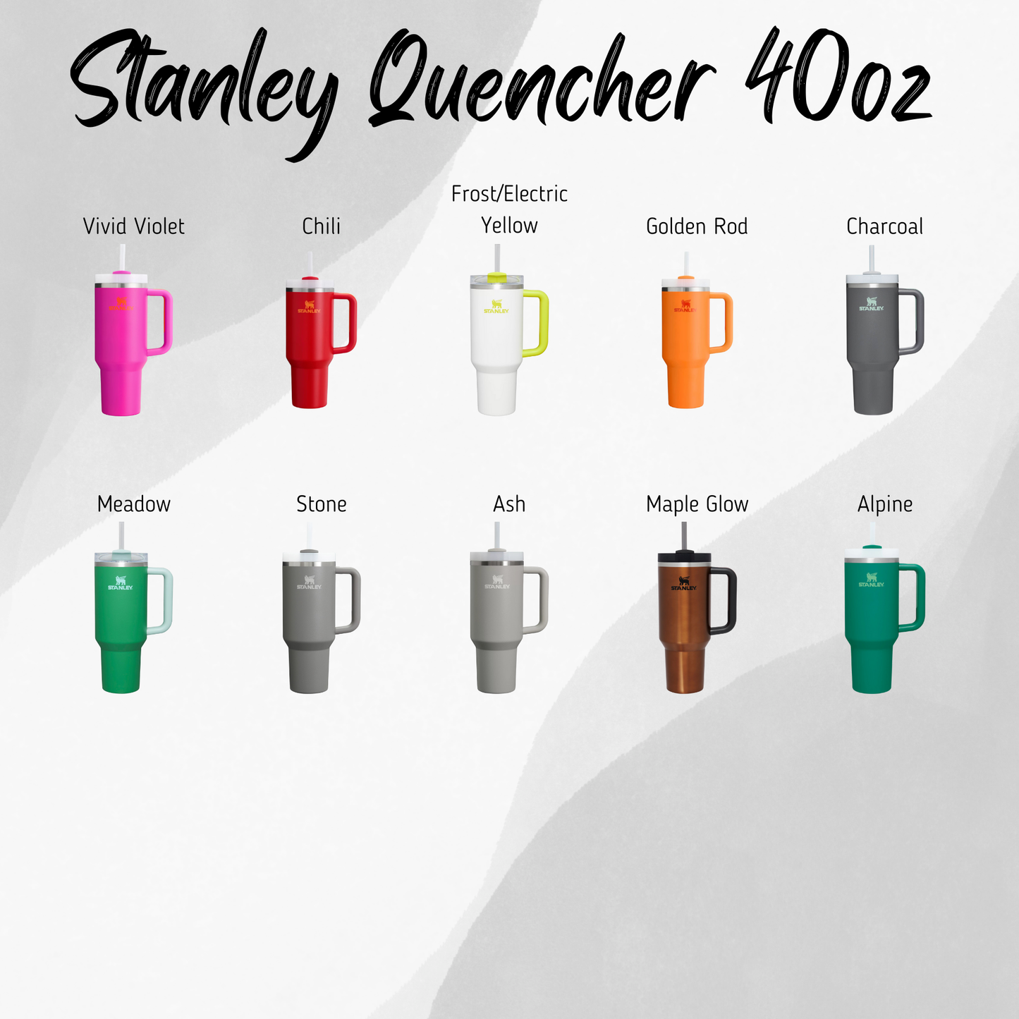 40oz Stanley Quencher Tumbler Whale 360 Wrap Design, Whale themed Laser Engraved Gift for Her Stanley TikTok Cup