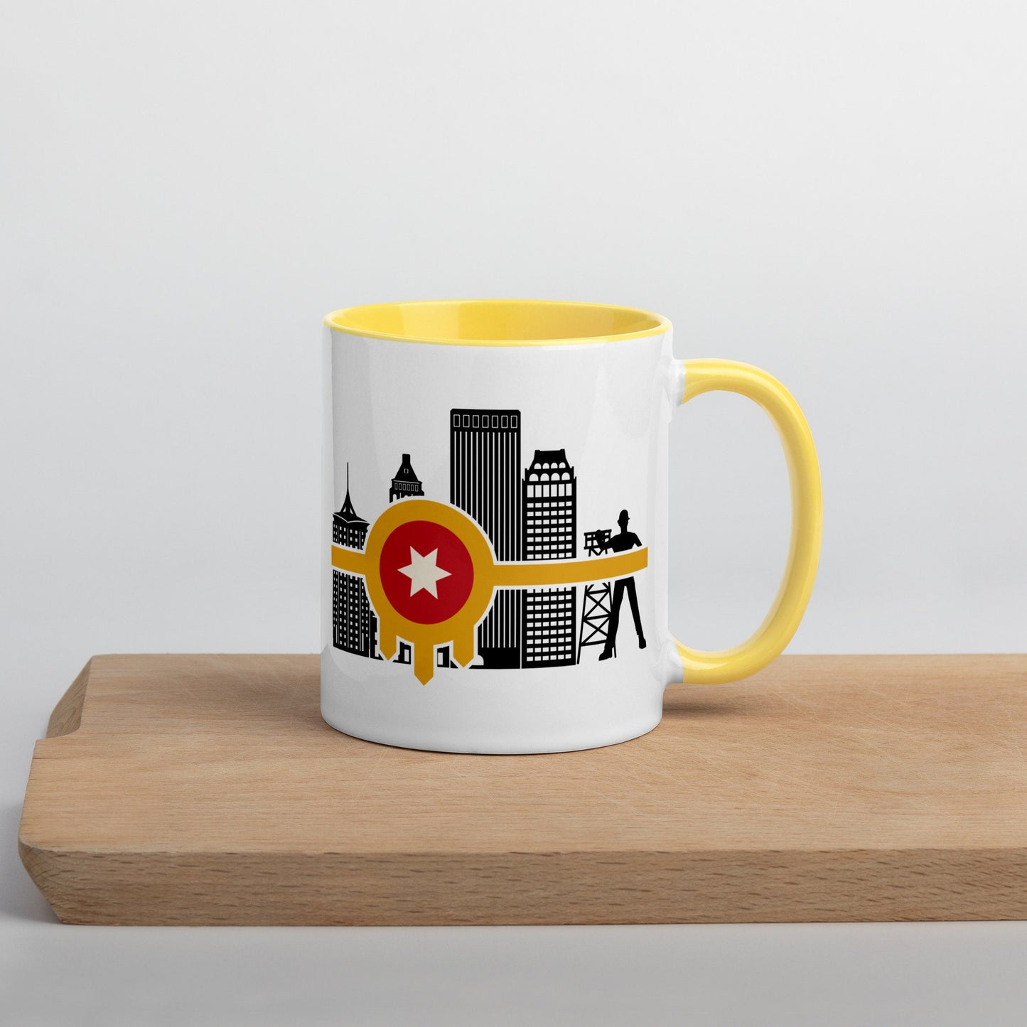 Tulsa Flag Mug with Color Inside