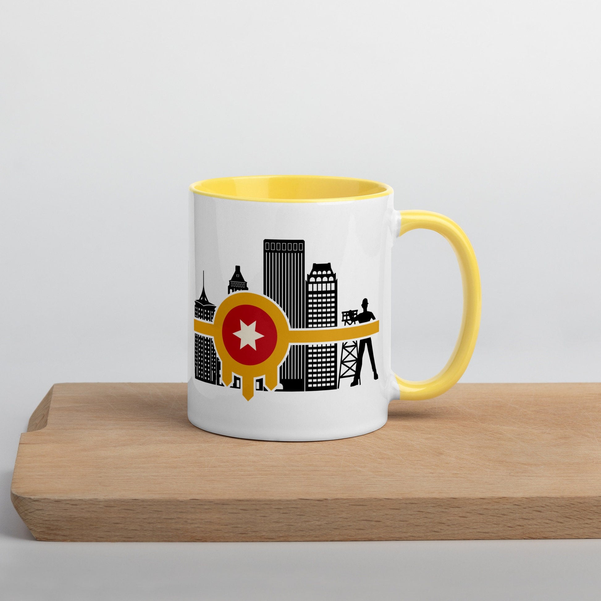 Tulsa Flag Mug with Color Inside
