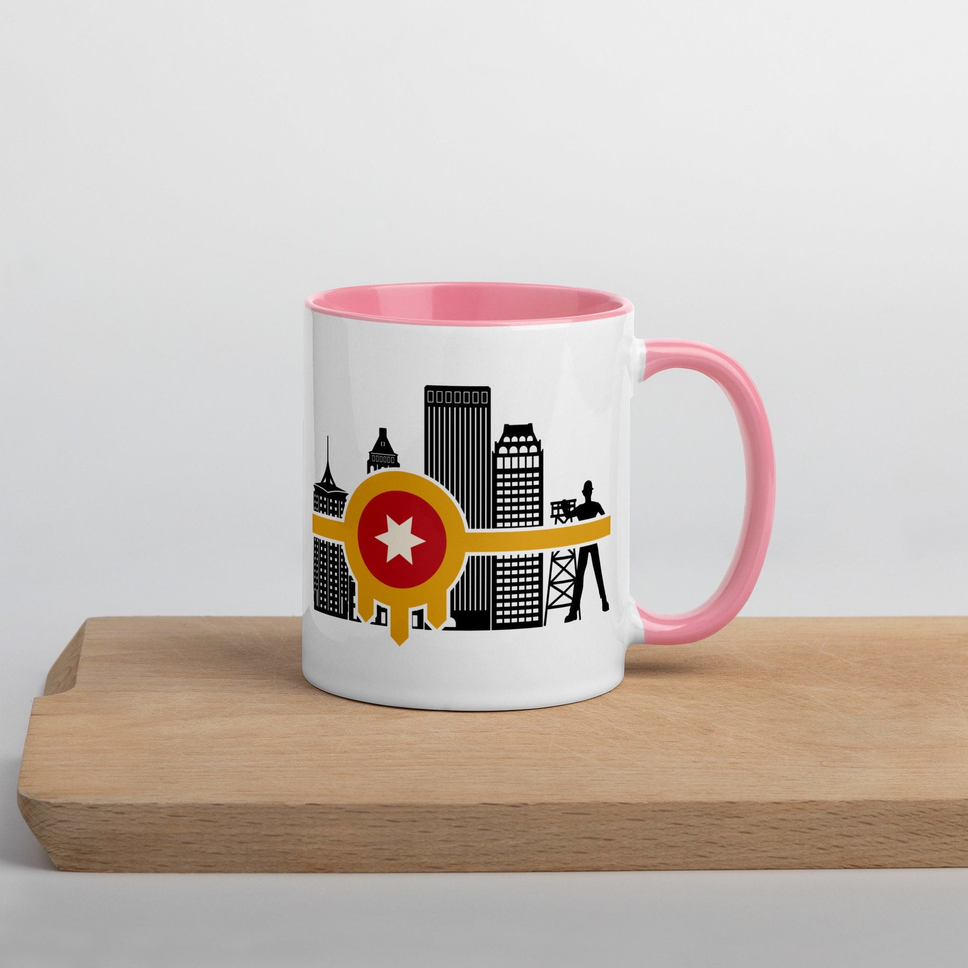 Tulsa Flag Mug with Color Inside