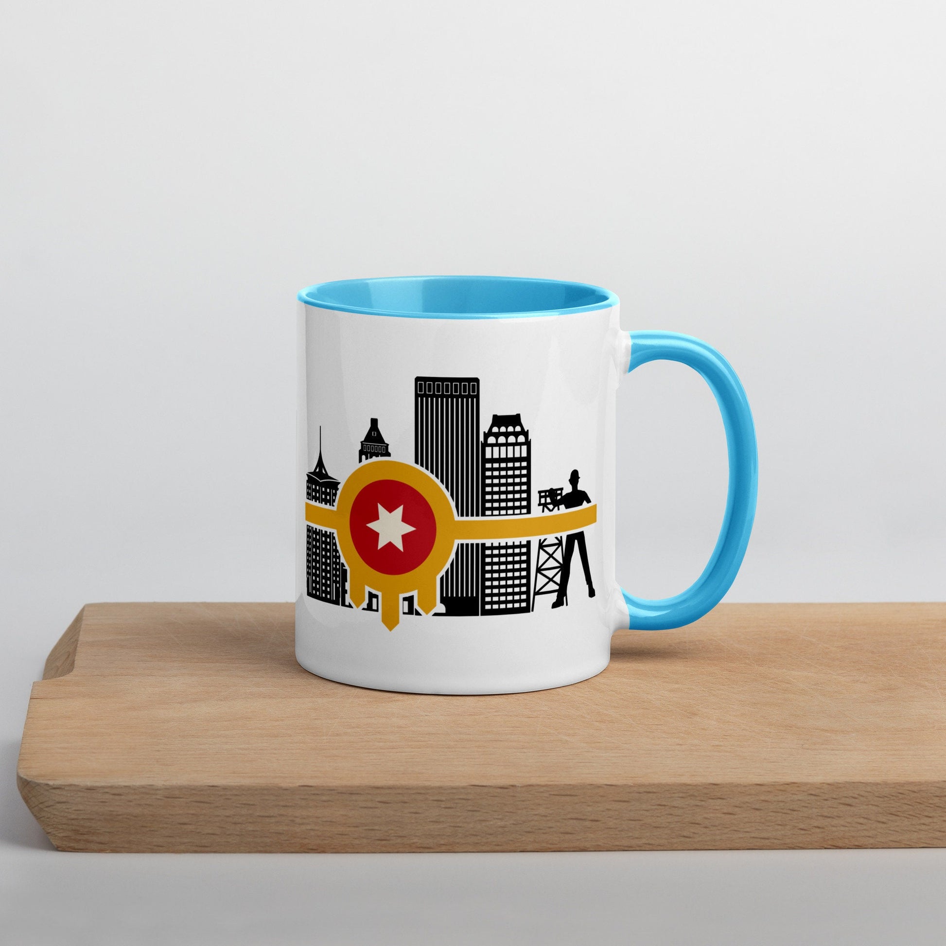 Tulsa Flag Mug with Color Inside
