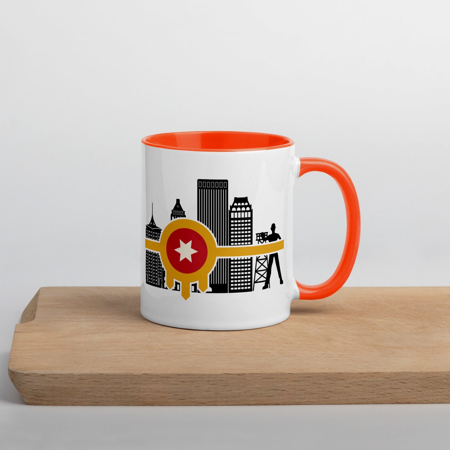 Tulsa Flag Mug with Color Inside