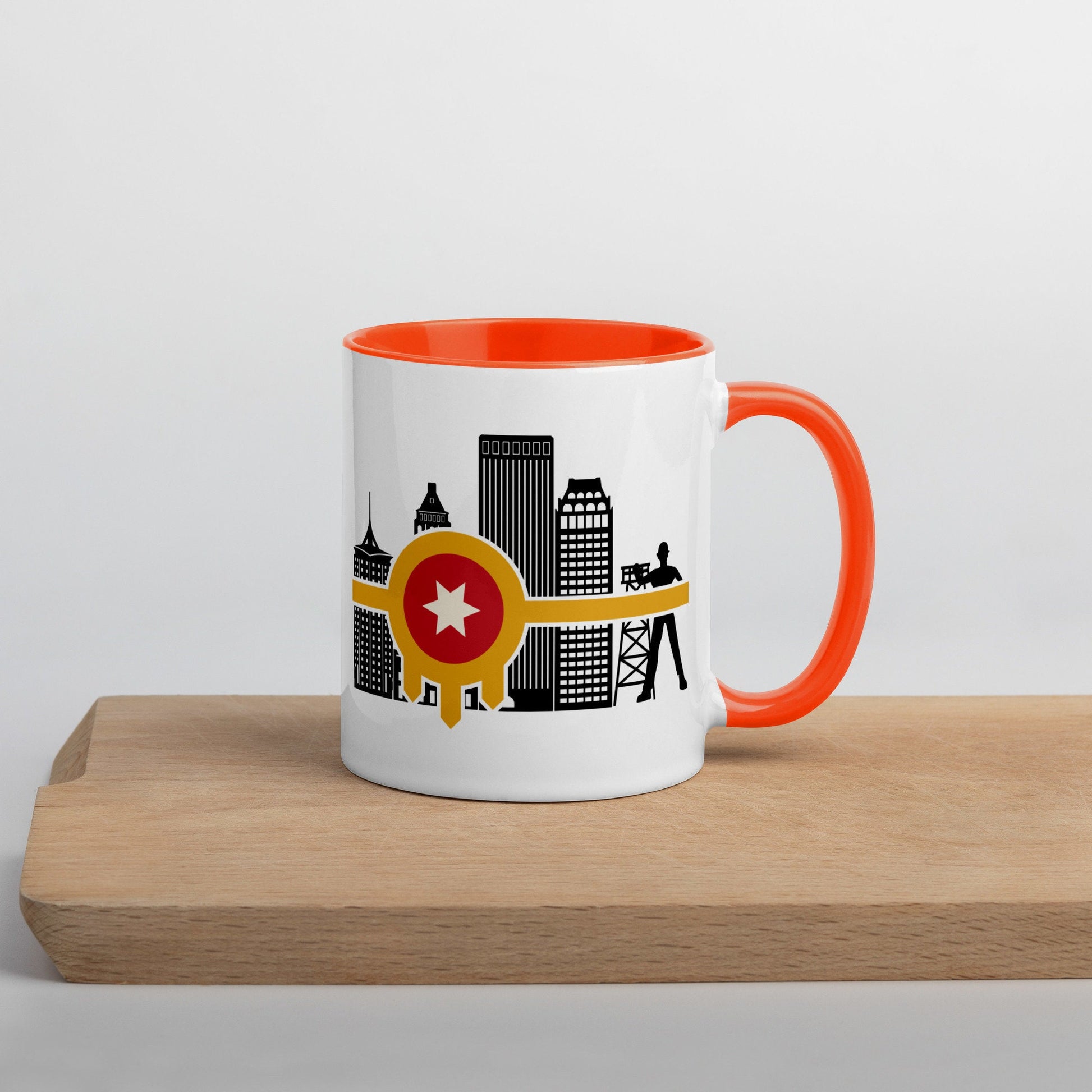 Tulsa Flag Mug with Color Inside