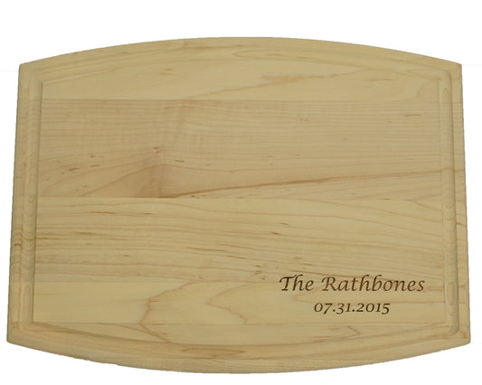 Custom Engraved Maple Cutting Board - Wedding Gift - Christmas Gift