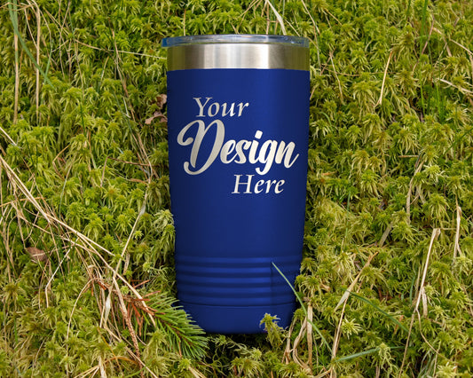 Custom Engraved Tumbler, Travel Mug, 20oz Tumbler, Gift For Her, Gift For Him, Wedding Gift, Your Design