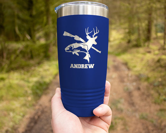 Custom Engraved Tumbler for the Hunting Enthusiast: Perfect Gift for the Outdoorsy Man in Your Life