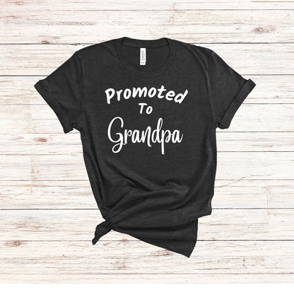 Promoted to Grandma and Grandpa Couples Shirt Set for Pregnancy Announcement