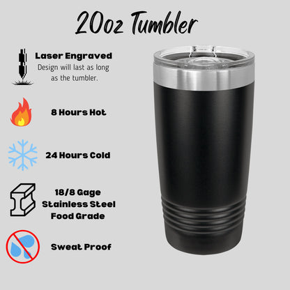 Valentine's Day Laser-Engraved 20 oz Tumbler with Sweet Candy Heart Wrap Gift for Her