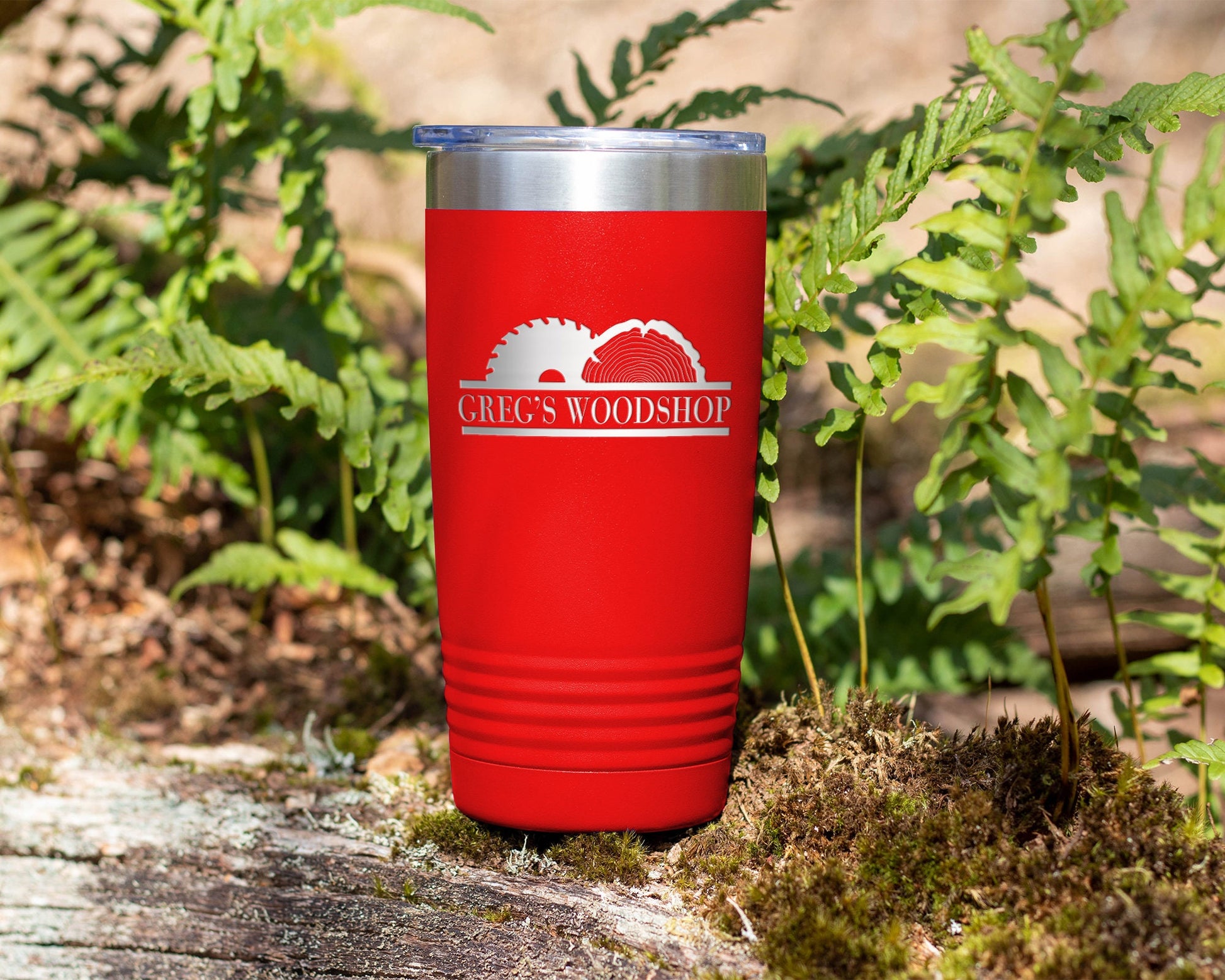 20oz Laser Engraved Woodworking Workshop Theme Tumbler - Perfect Father's Day Gift