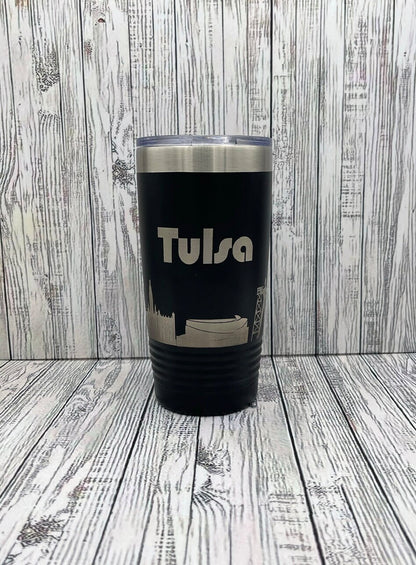 Tulsa skyline landmark 20oz tumbler, Perfect gift to show of your love for Tulsa