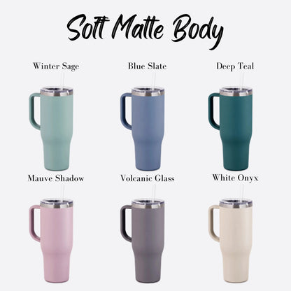 40oz SLP Tumbler, Laser Engraved Cup, Speech Language Pathologist