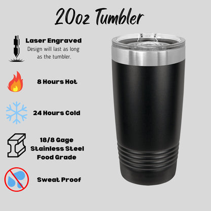 Customized Lake Themed 20oz Tumbler, Perfect Gift for a Lake Lover, Laser Engraved Lake Design for Outdoor Enthusiasts