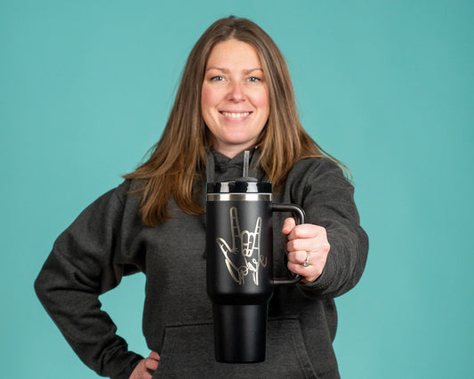 Love Sign Language Tumbler - 20oz and 40oz Sizes, ASL Inspired Drinkware,
