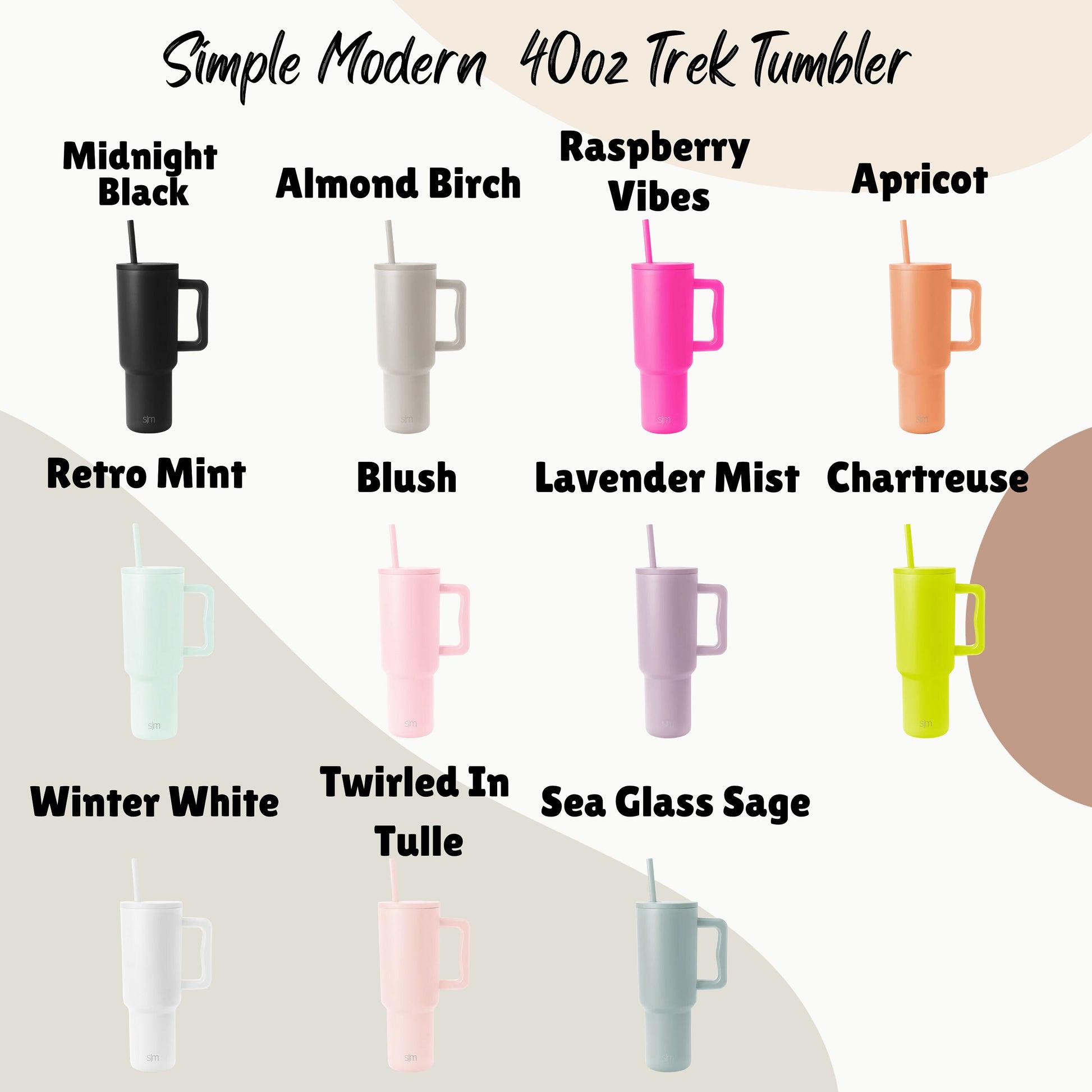 Engraved 40oz Simple Modern Trek Tumbler Nature Themed Design, Mountain Lover Cup, Camping Tumbler