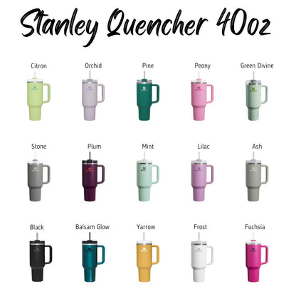 40oz Oil Field Themed Tumbler, Stanley Quencher and Stanley Dupe,