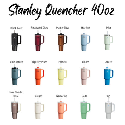 40oz Oil Field Themed Tumbler, Stanley Quencher and Stanley Dupe,