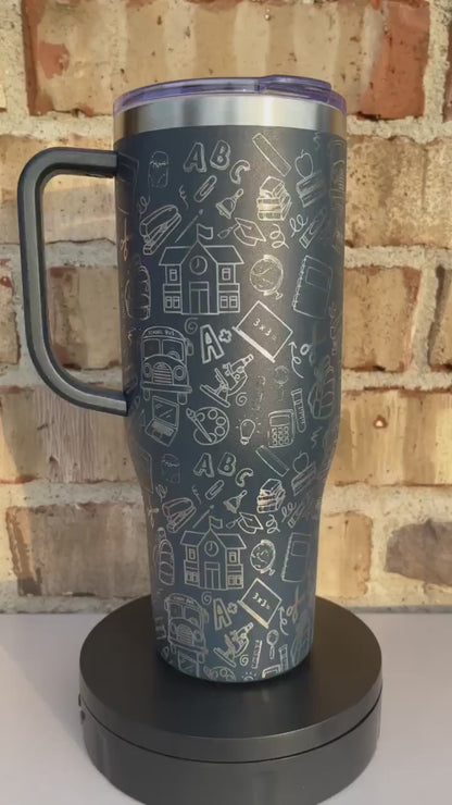 40oz Teacher Tumbler - Complete wrap 40oz Tumbler, Perfect gift for the teacher in your life!