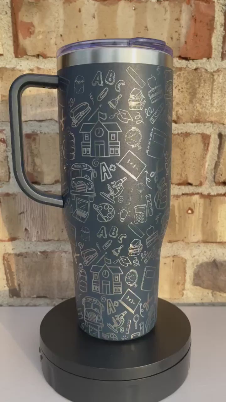 40oz Teacher Tumbler - Complete wrap 40oz Tumbler, Perfect gift for the teacher in your life!