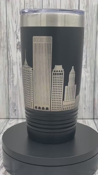 Tulsa skyline landmark 20oz tumbler, Perfect gift to show of your love for Tulsa