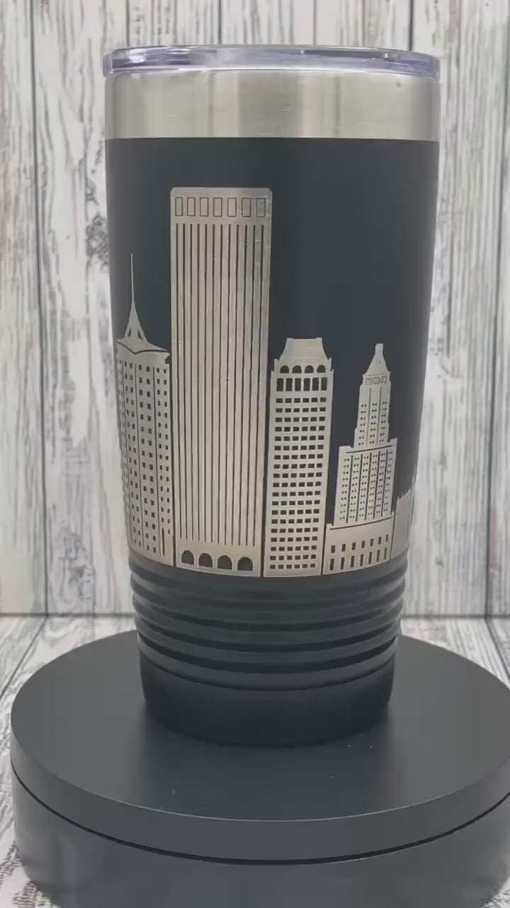 Tulsa skyline landmark 20oz tumbler, Perfect gift to show of your love for Tulsa